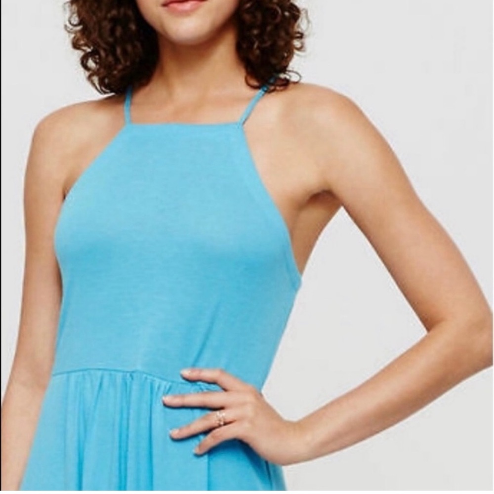 Lou & Grey | Blue Cross Back Dress
